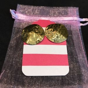 Gold tone earrings